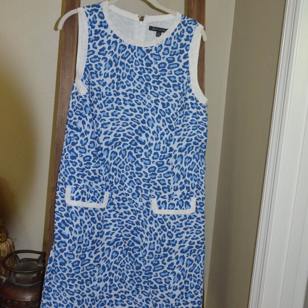 Brooks Brothers Blue and White Mini Dress